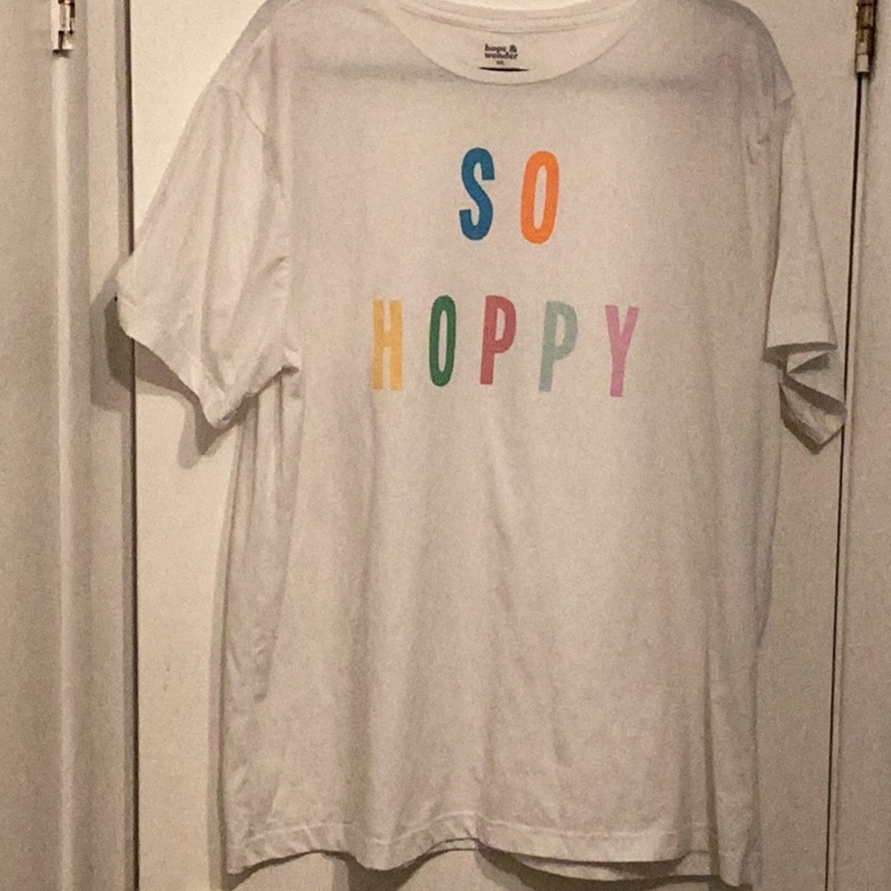 White 'So Hoppy' Short Sleeve Tee - Picture 2 of 10